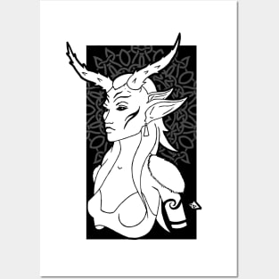 Horned Woman Posters and Art